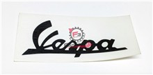 TARGHETTA -VESPA- 125 PVC NERA
