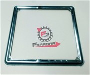 CORNICE TARGA FERRO CROMATA 177MM