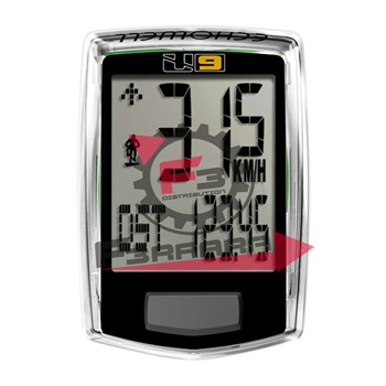 CICLOCOMPUTER U9 CON FILO NERO