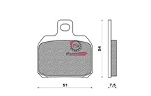 S.PASTIGLIE FRENO FD0256 ORG.+KEVLAR