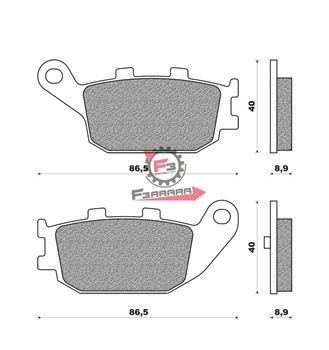 PASTIGLIE FD0324 HONDA JAZZ 250 (SR)