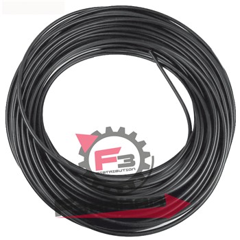 GUAINA 6,0 ESTERNA NERA (25MT)