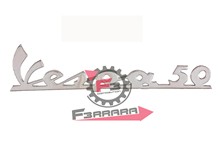 TARGHETTA -VESPA 50- SCUDO ANTERIORE