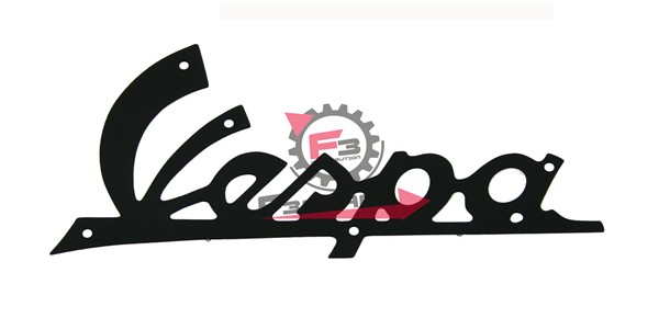 TARGHETTA SCUDO "VESPA" 125 NERA