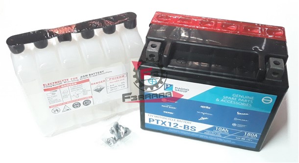 BATTERIA YTX12-BS 12V 10AH PIAGGIO
