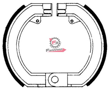 GANASCE FRENO VESPA SPRINT ANT.(SR)