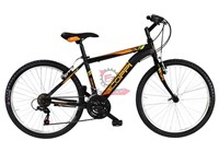 BICI MTB 24 JAUNTY UOMO 18V NE/ARANC