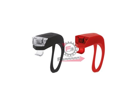 KIT FANALI BICI GIRINO 2 LED 2 FUNZ
