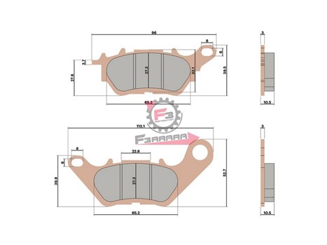 PASTIGLIE FRENO FD0516 MHR SYNT (SR)