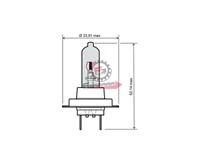 LAMPADA 12V 55W H7 ALOGENA BLU