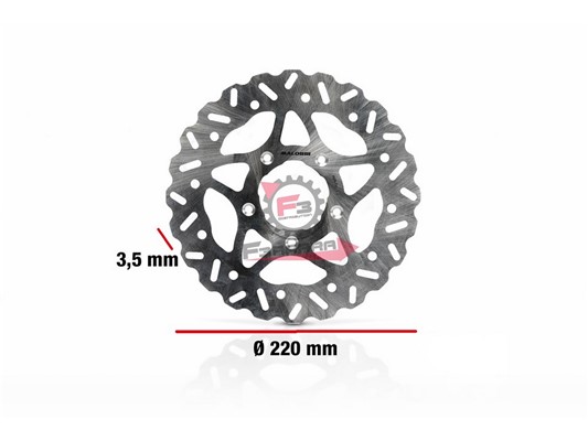 DISCO FRENO ESTERNO 220-SPESSORE 3,5