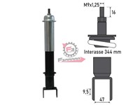 AMMORTIZZATORE VESPA 50 POST.NUDO